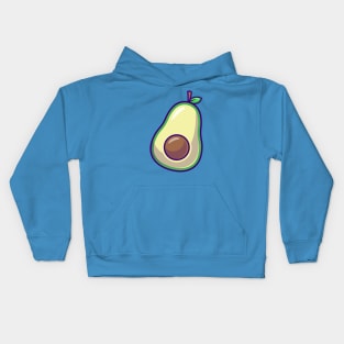 Avocado Fruit Cartoon Kids Hoodie